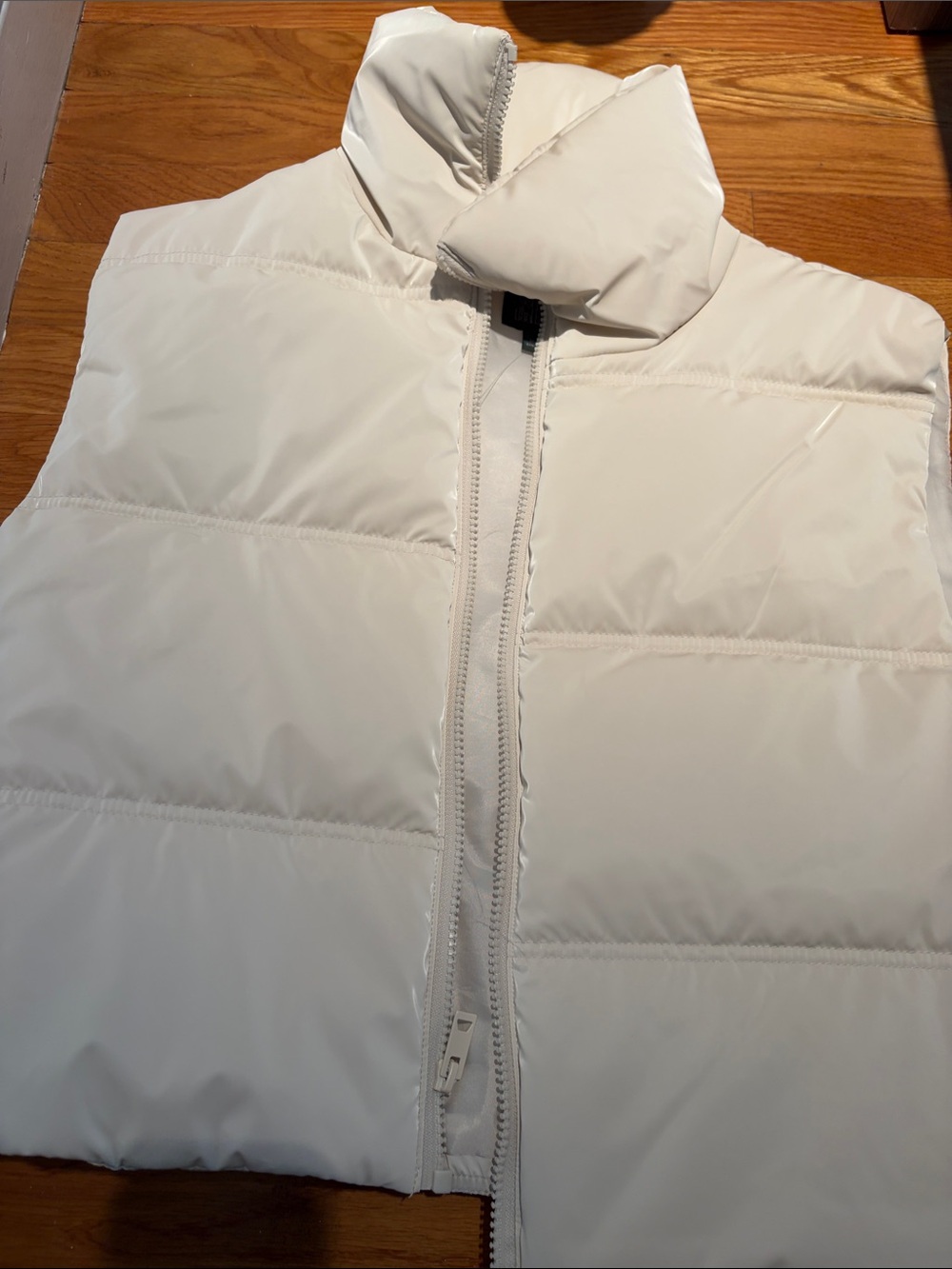 wild fable shimmer White Puffer Vest